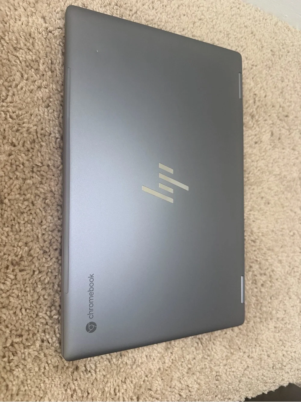 HP Chromebook Laptop - Gray with Gold Logo